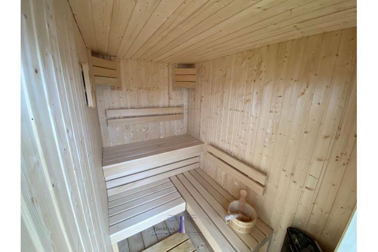 Hausboot Fjord Vela Mit Biosauna In Barth Exterior foto