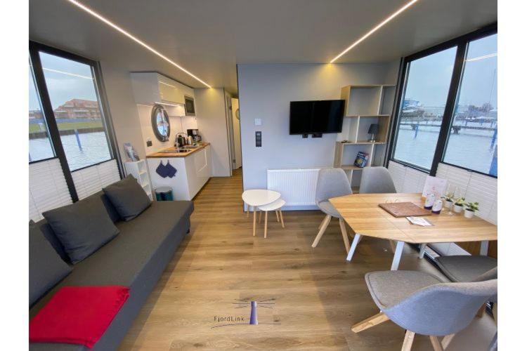 Hausboot Fjord Vela Mit Biosauna In Barth Exterior foto
